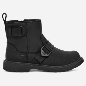 UGG® Ashton Weather Boot for Kids in Black, Size 3, Leather