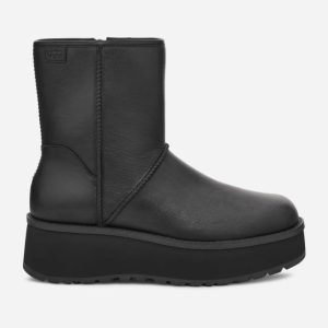 UGG® Cityfunc Mid Boot in Black, Size 5, Leather