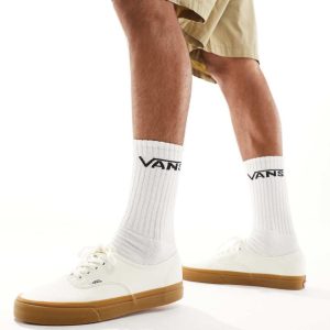 Vans Authentic gum sole trainers in off white