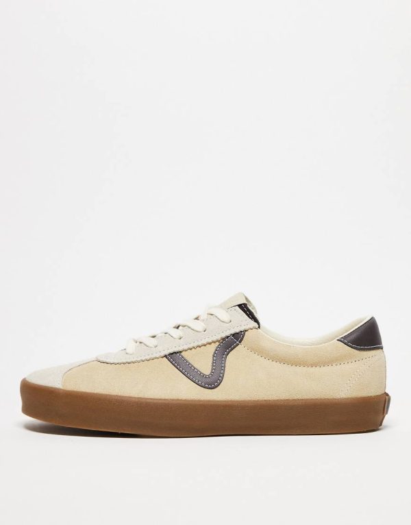 Vans Sport Low gum sole trainers in light tan-Brown