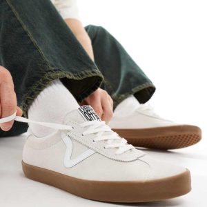 Vans Sport Low gum sole trainers in off white