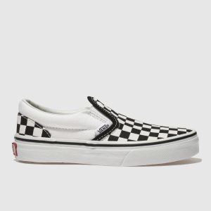 Vans black & cream classic slip-on Junior trainers