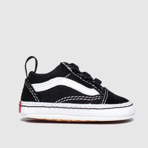 Vans black & white old skool crib Baby trainers
