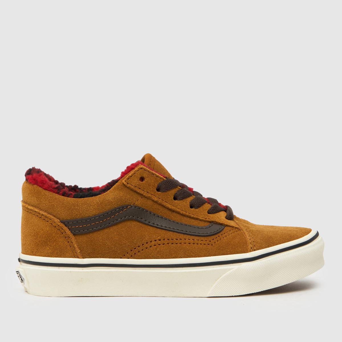 Vans brown old skool cozy hug Boys Junior trainers