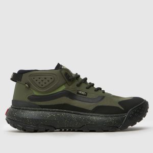 Vans mte crosspath mid trainers in black & green