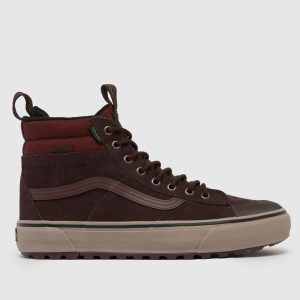 Vans mte sk8-hi waterproof trainers in brown multi