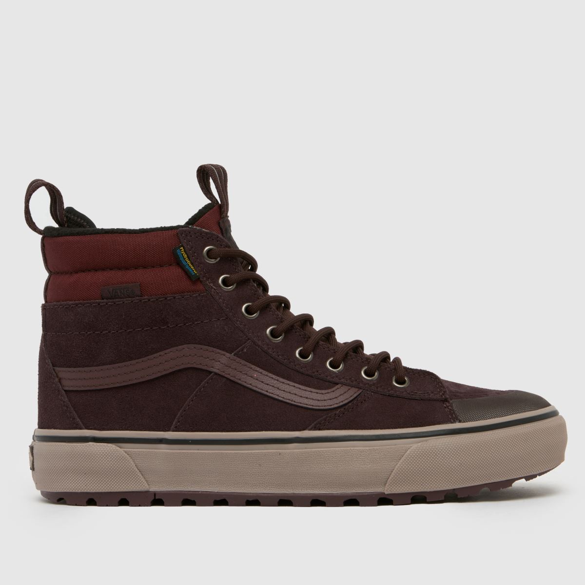 Vans mte sk8-hi waterproof trainers in brown multi
