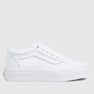 Vans white old skool Junior trainers