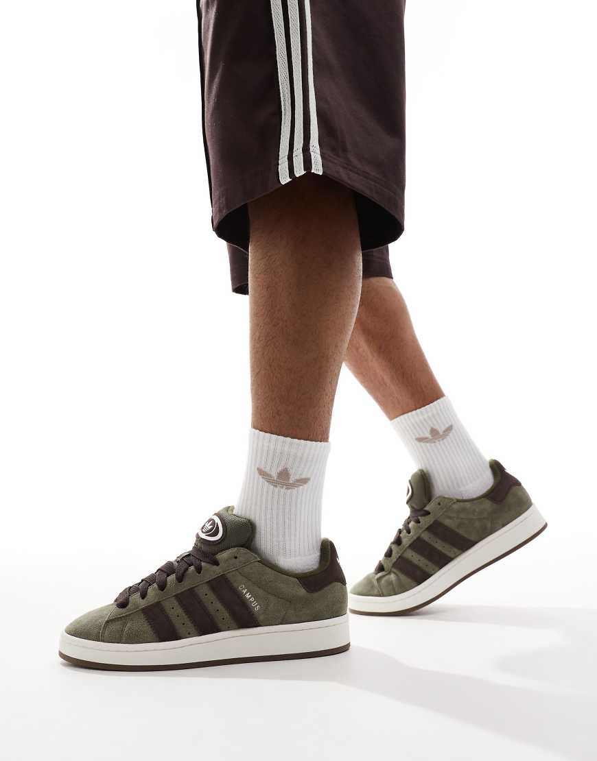 adidas Originals Campus 00 trainers in khaki-Green