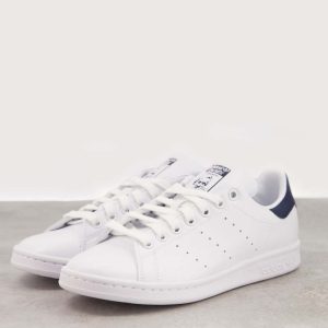 adidas Originals Stan Smith trainers in white and navy