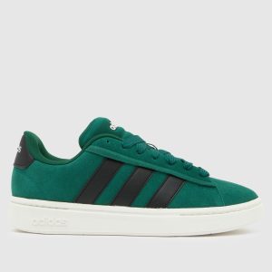 adidas grand court alpha trainers in black & green