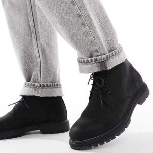 schuh Grayson lace up boots in black