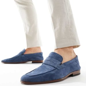 schuh Randy loafers in navy suede