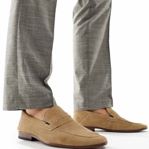 schuh Randy loafers in stone suede-Neutral