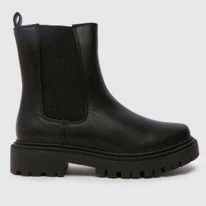 schuh Wide Fit arlo chelsea boots in black
