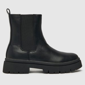 schuh addison chunky chelsea boots in black