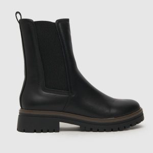 schuh amara chunky chelsea boots in black
