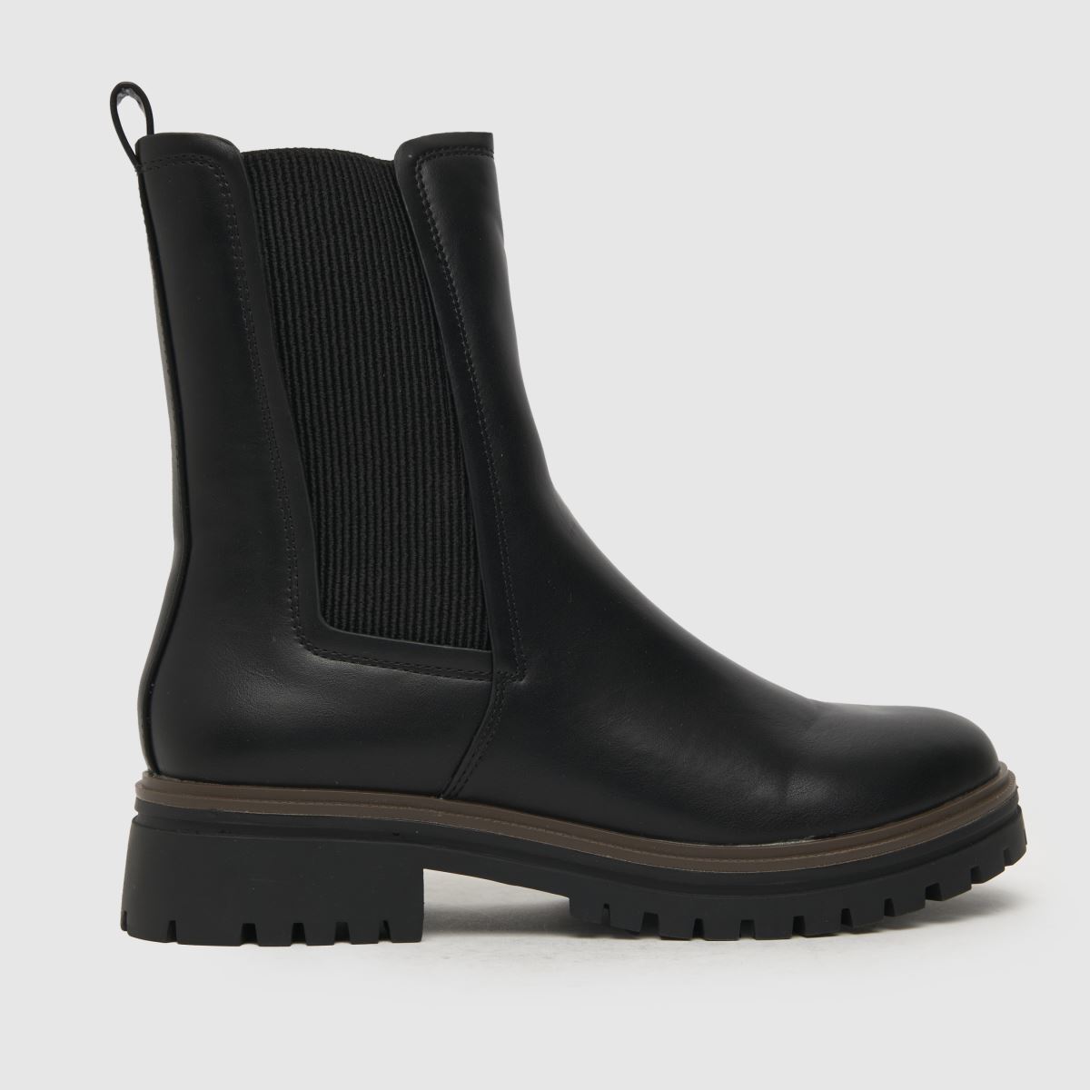 schuh amara chunky chelsea boots in black
