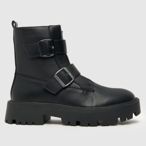 schuh aubrey buckle boots in black