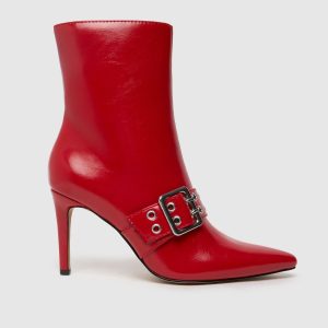 schuh brogan hardwear point boots in red