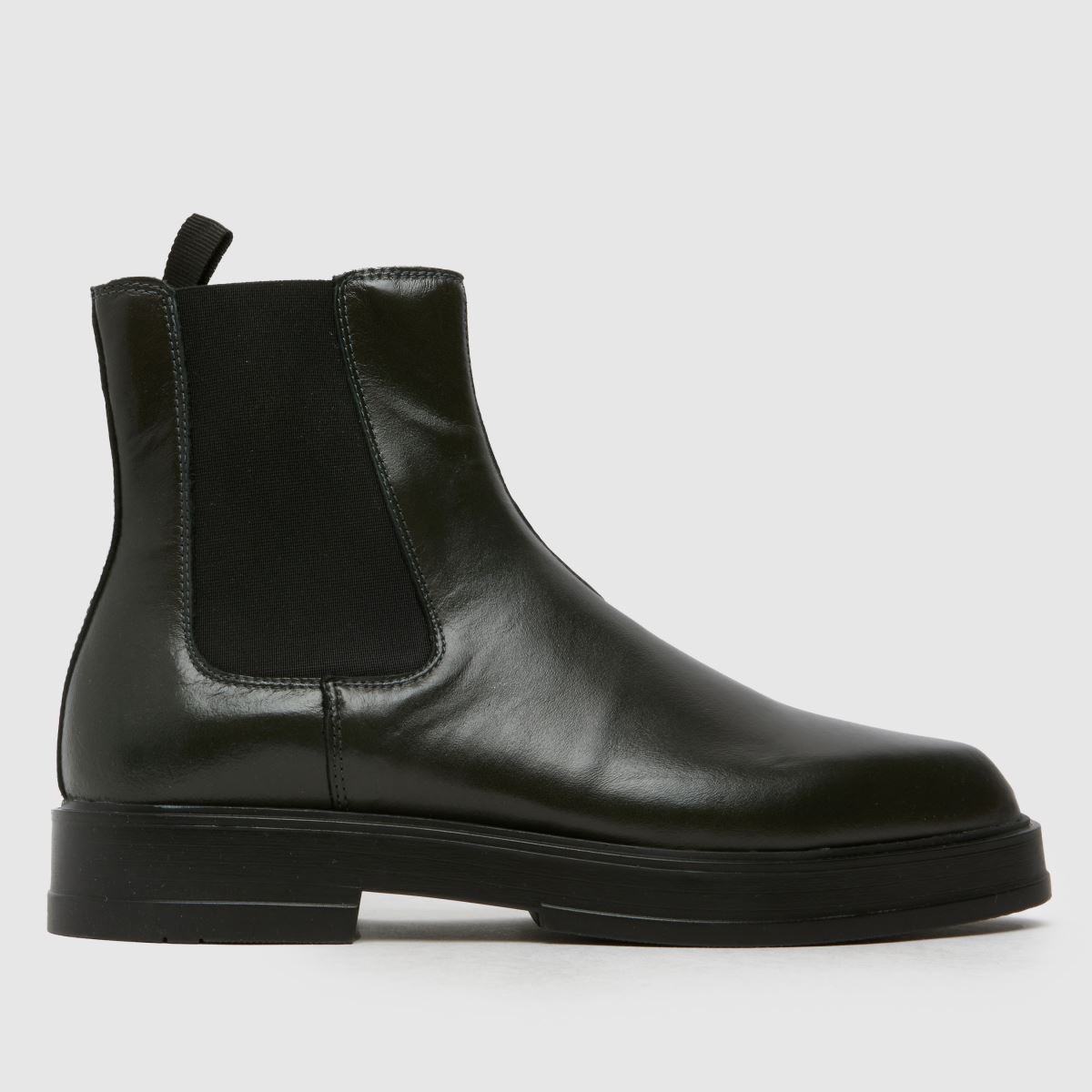 schuh darcy leather chelsea boots in khaki