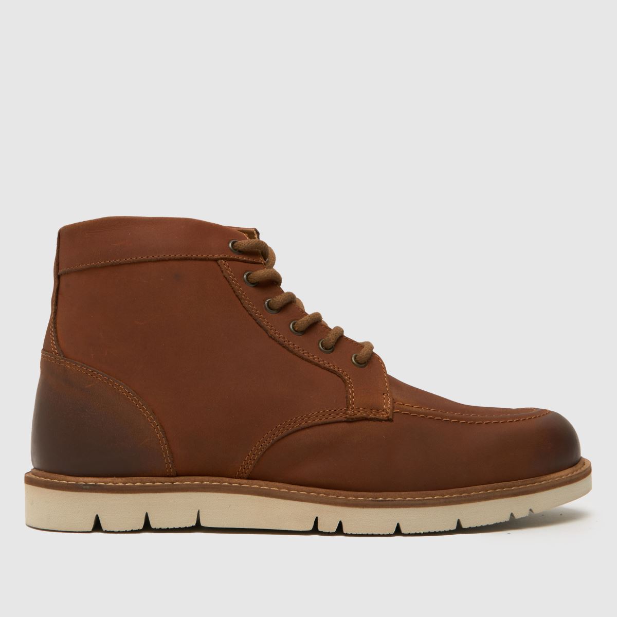 schuh daxton apron boots in brown