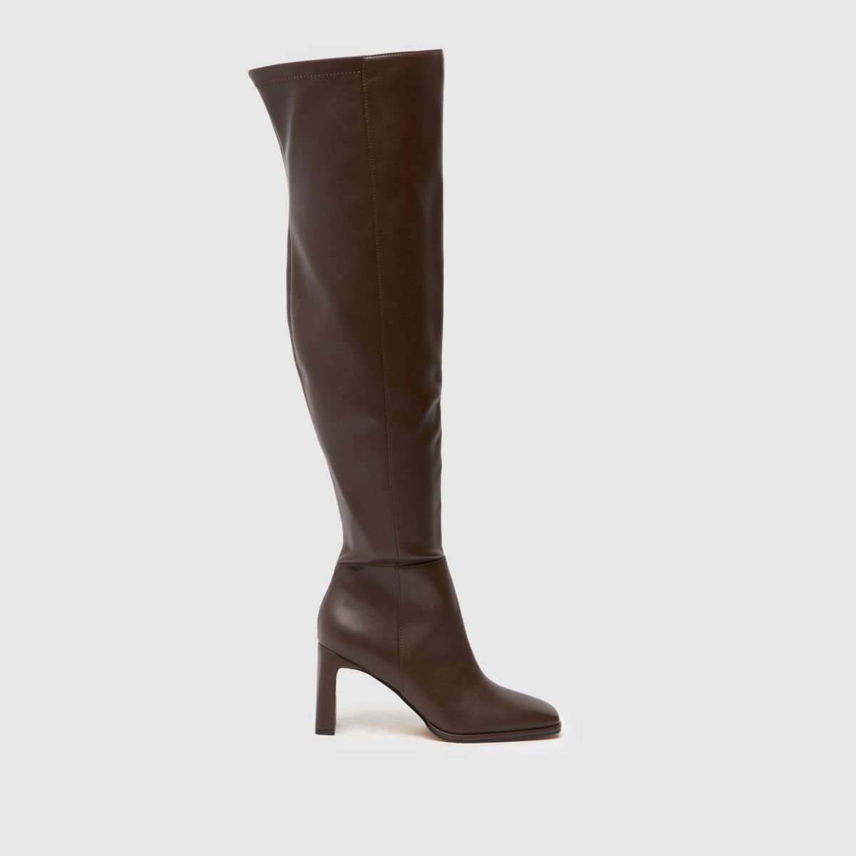 schuh dulcie over the knee boots in brown schuh dulcie over the knee boots in brown