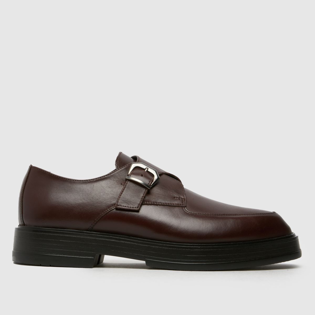 schuh rocco leather monk shoes in brown