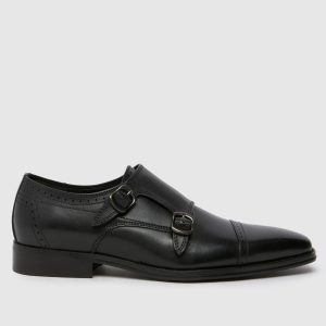 schuh ronaldo monk shoes in black