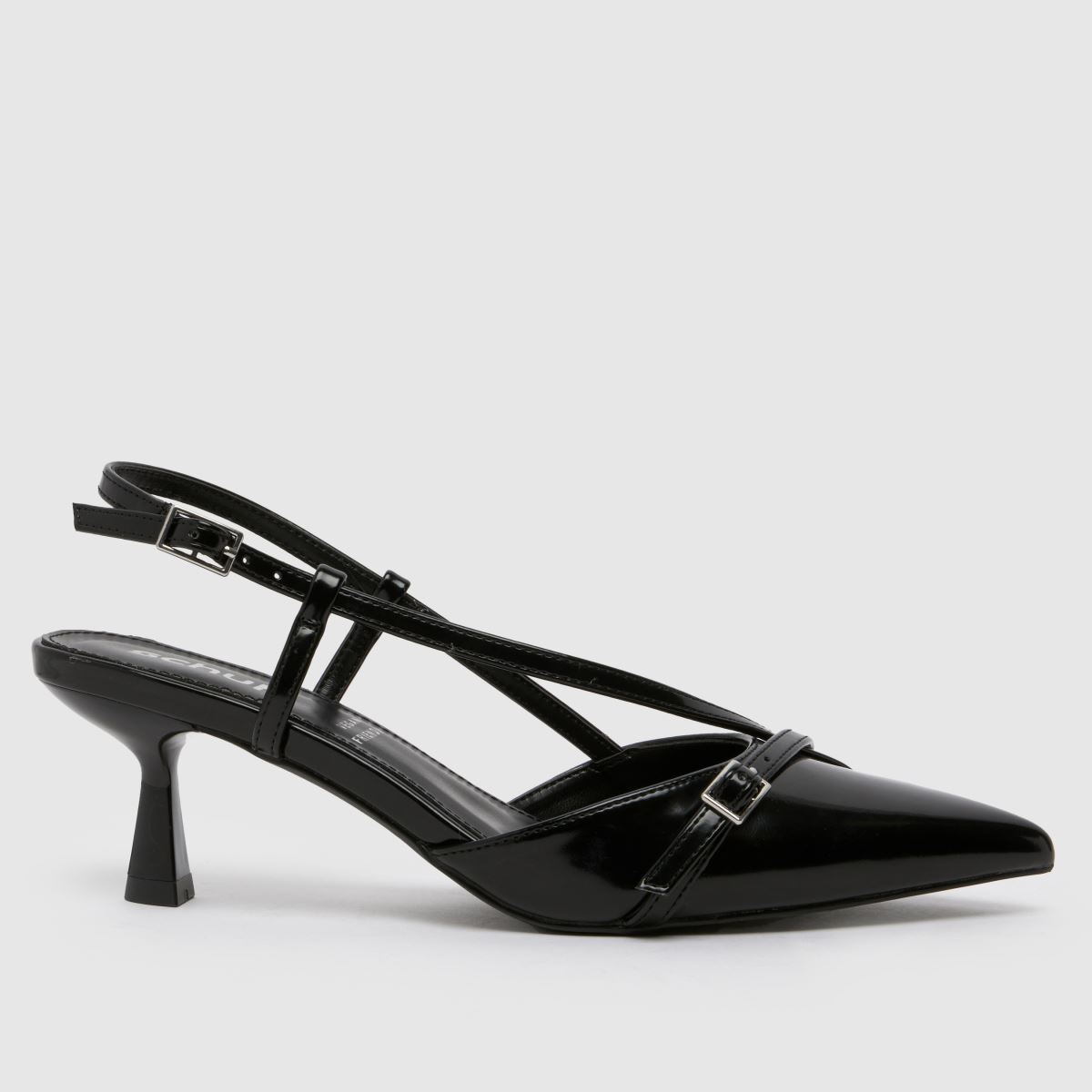 schuh sidney sling back high heels in black schuh sidney sling back high heels in black